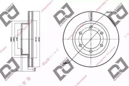 Тормозной диск DJ PARTS BD1444